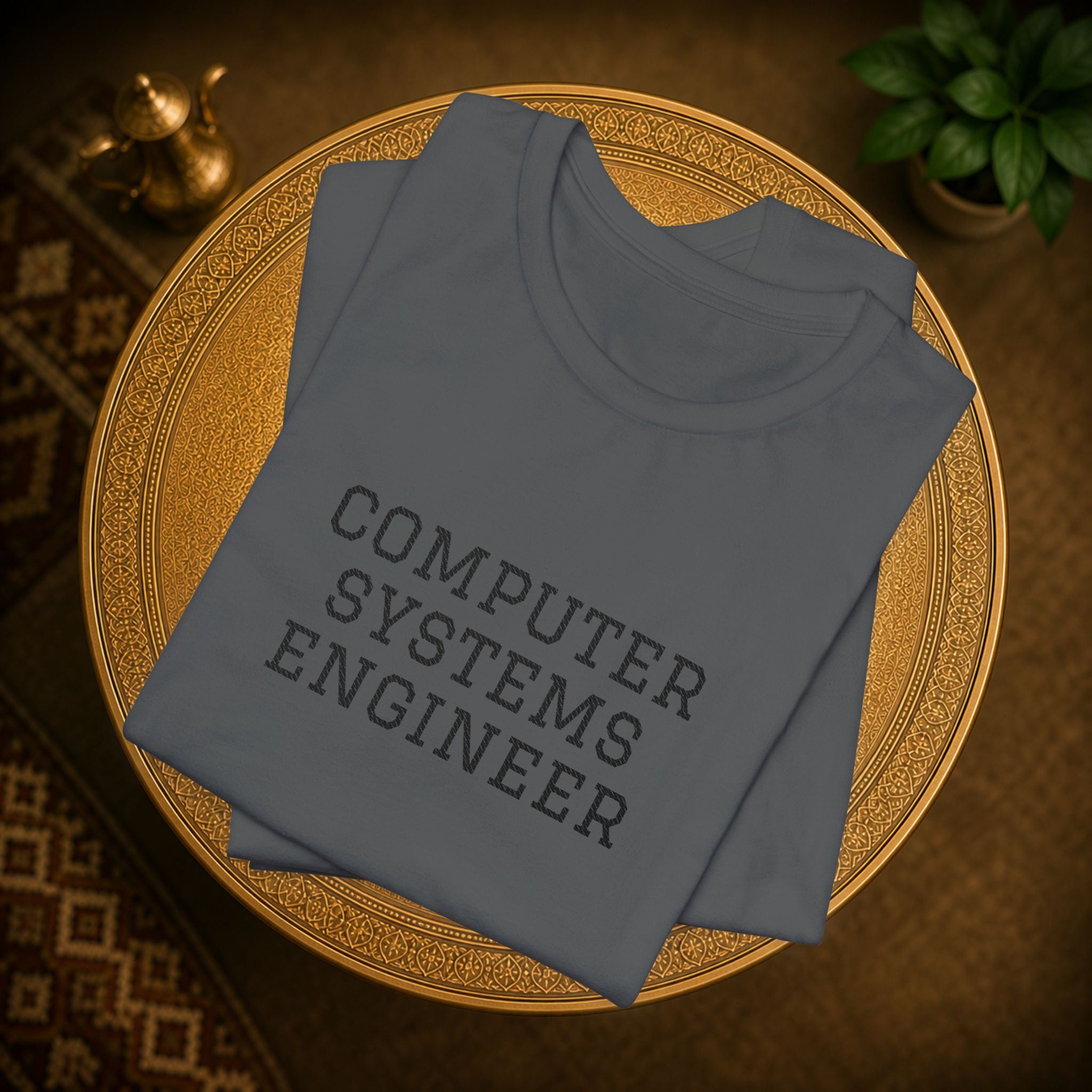 Computer Systems Engineer T-Shirt | Text Typography Tech Tee