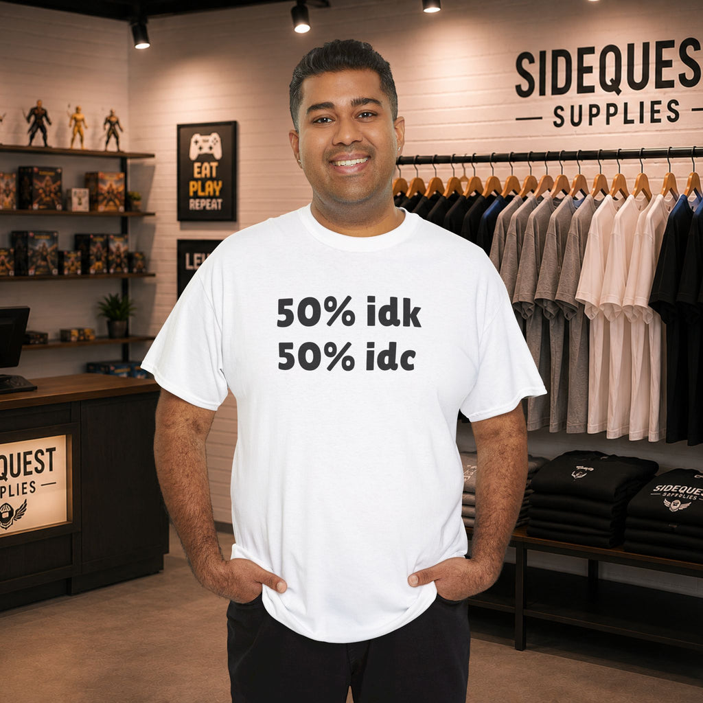 50% idk 50%  Tee