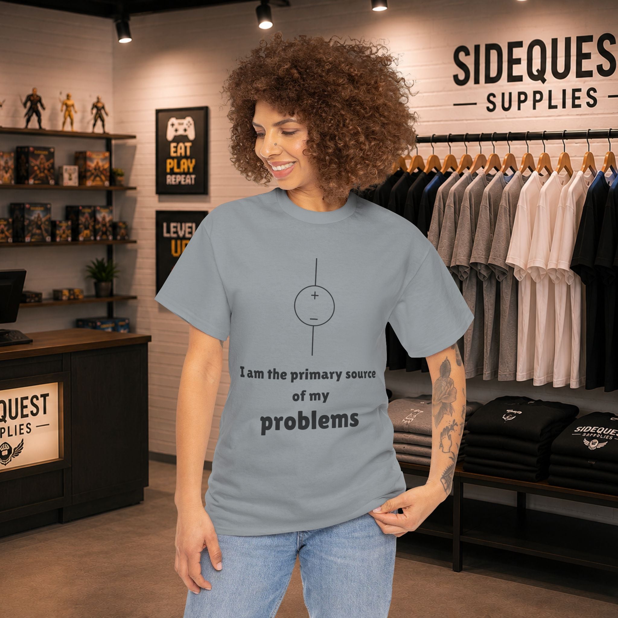 I Am the Primary Source of My Problems ⚡😅 Unisex Heavy Cotton Tee