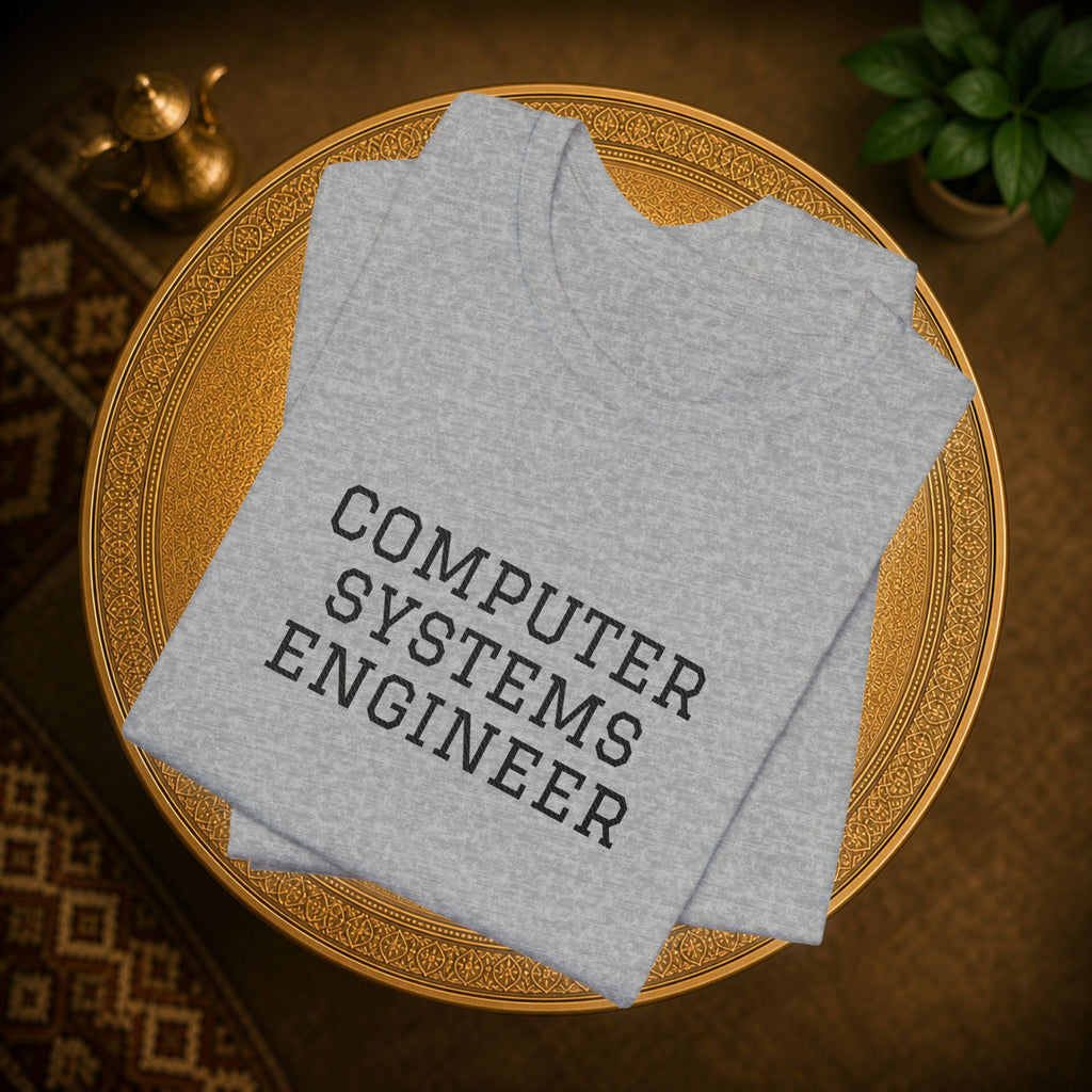 Computer Systems Engineer T-Shirt | Text Typography Tech Tee