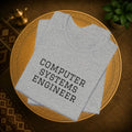 Computer Systems Engineer T-Shirt | Text Typography Tech Tee