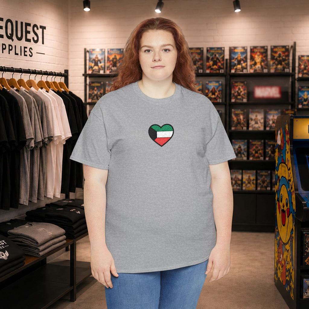 Kuwait heart T-Shirt  (embroidery)