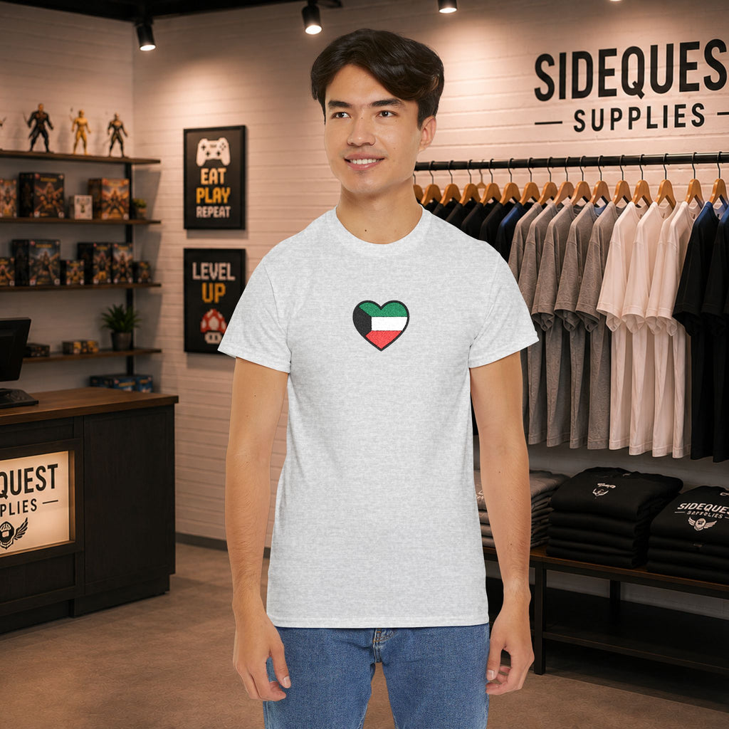 Kuwait heart T-Shirt  (embroidery)