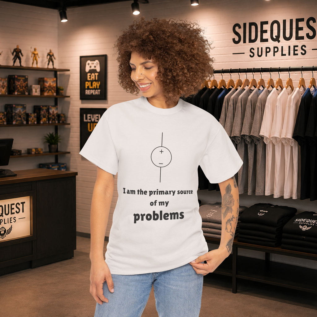 I Am the Primary Source of My Problems ⚡😅 Unisex Heavy Cotton Tee