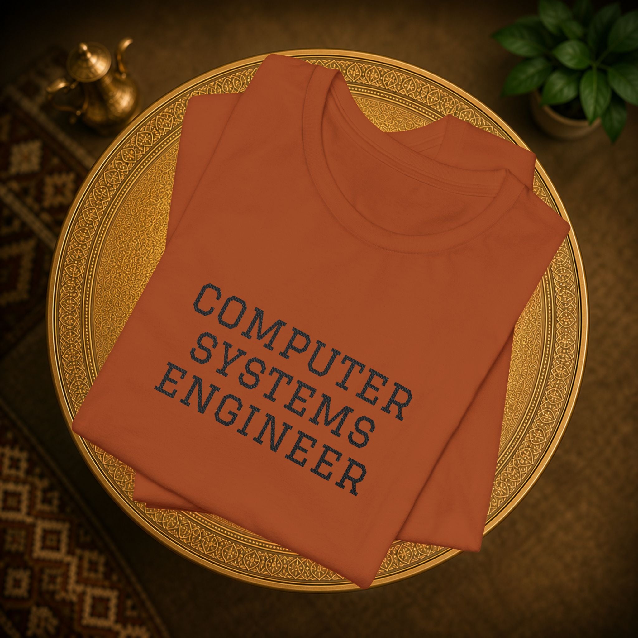 Computer Systems Engineer T-Shirt | Text Typography Tech Tee