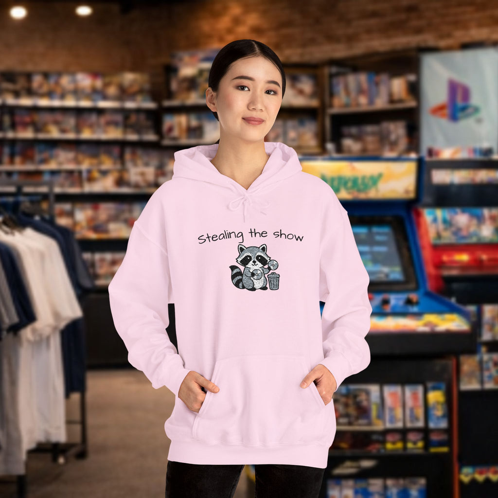 Cute Hedgehog embroidery Hoodie "Stealing the show" — cosy comfy and warm hoodie