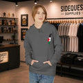 Palestine Map and black Keffiyeh comfy and cosy hoodie | Front print "Palestine map" back print "Keffiyeh"