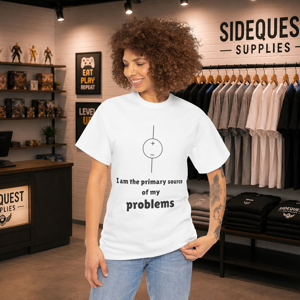 I Am the Primary Source of My Problems ⚡😅 Unisex Heavy Cotton Tee