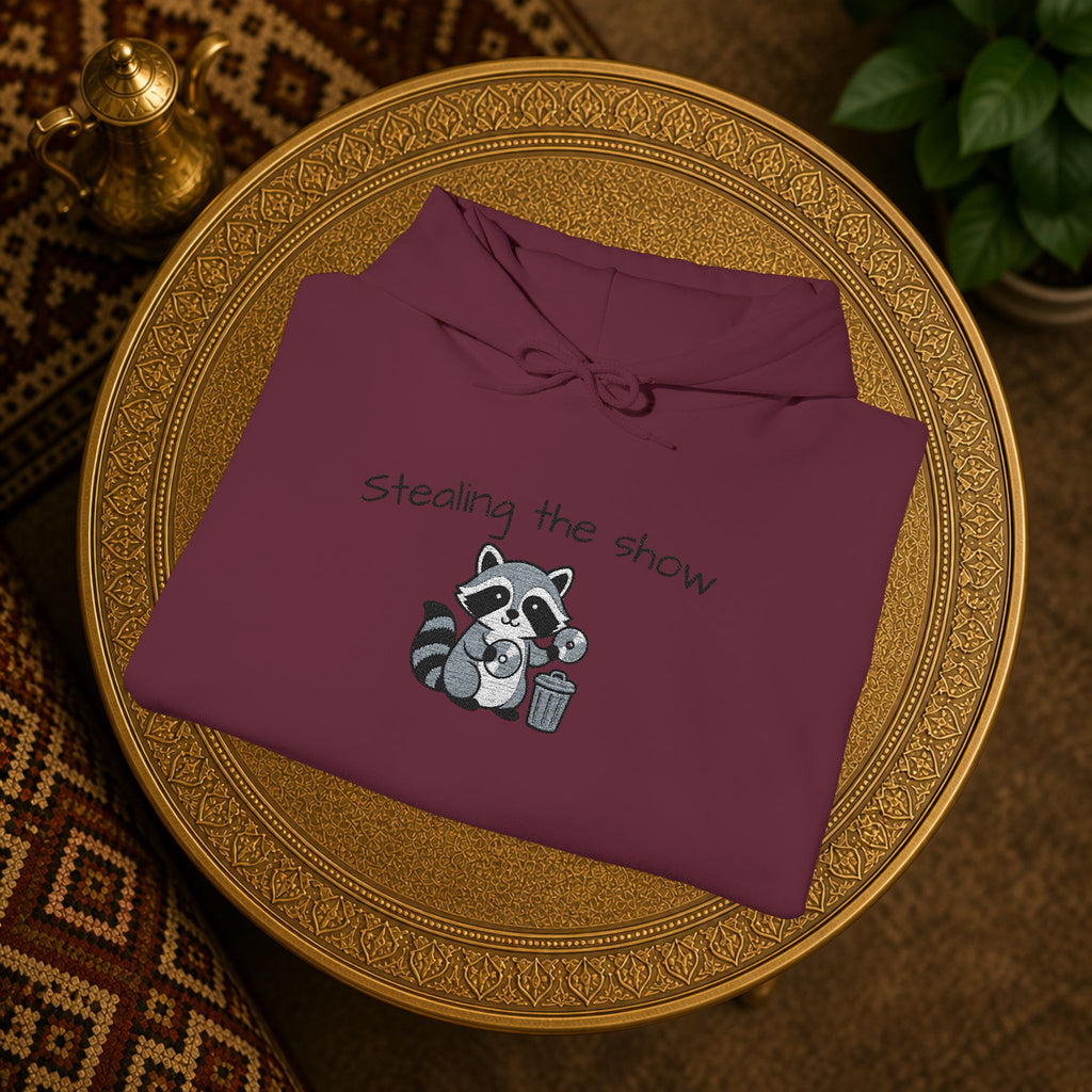 Cute Hedgehog embroidery Hoodie "Stealing the show" — cosy comfy and warm hoodie