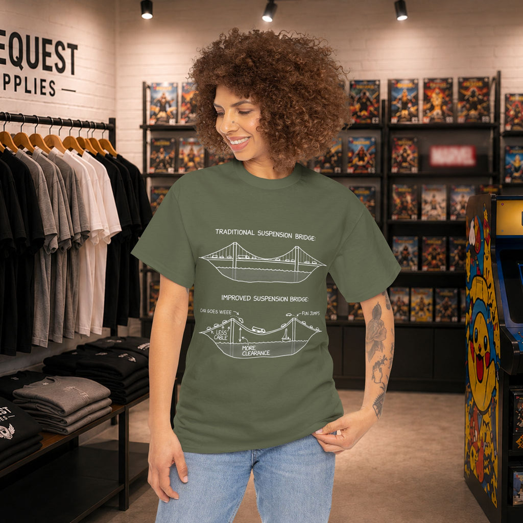 Best bridge design Unisex Heavy Cotton Tee