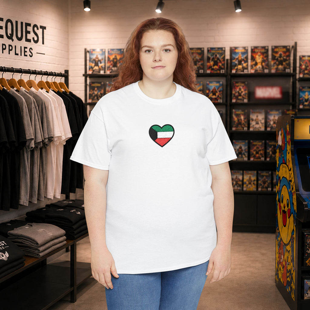 Kuwait heart T-Shirt  (embroidery)
