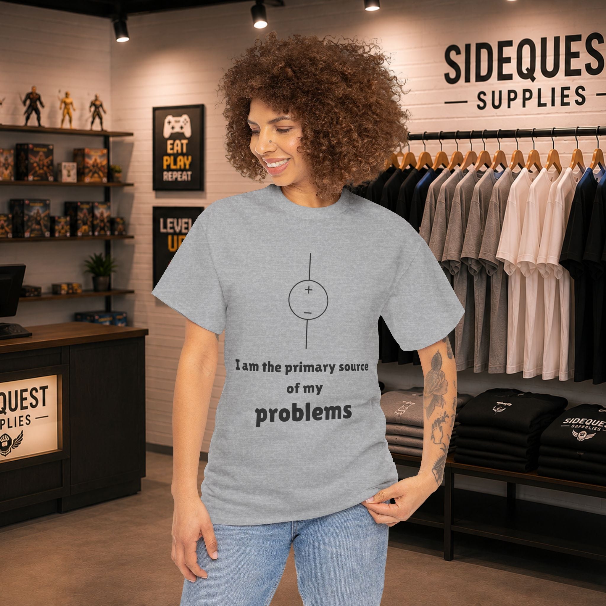 I Am the Primary Source of My Problems ⚡😅 Unisex Heavy Cotton Tee
