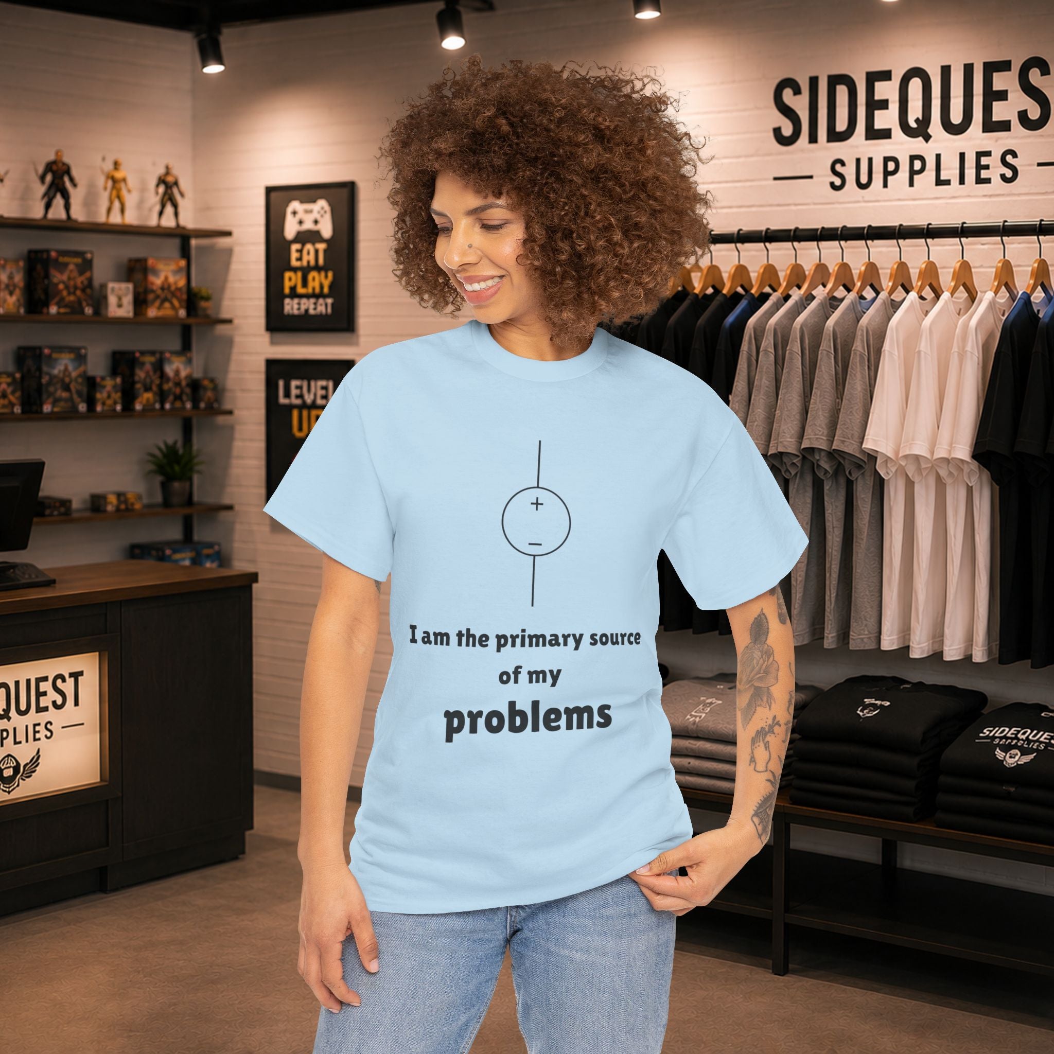I Am the Primary Source of My Problems ⚡😅 Unisex Heavy Cotton Tee