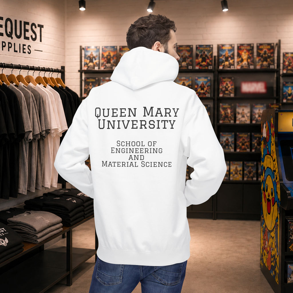 Queen Mary University Building hoodie | Campus Apparel, College Sweatshirt