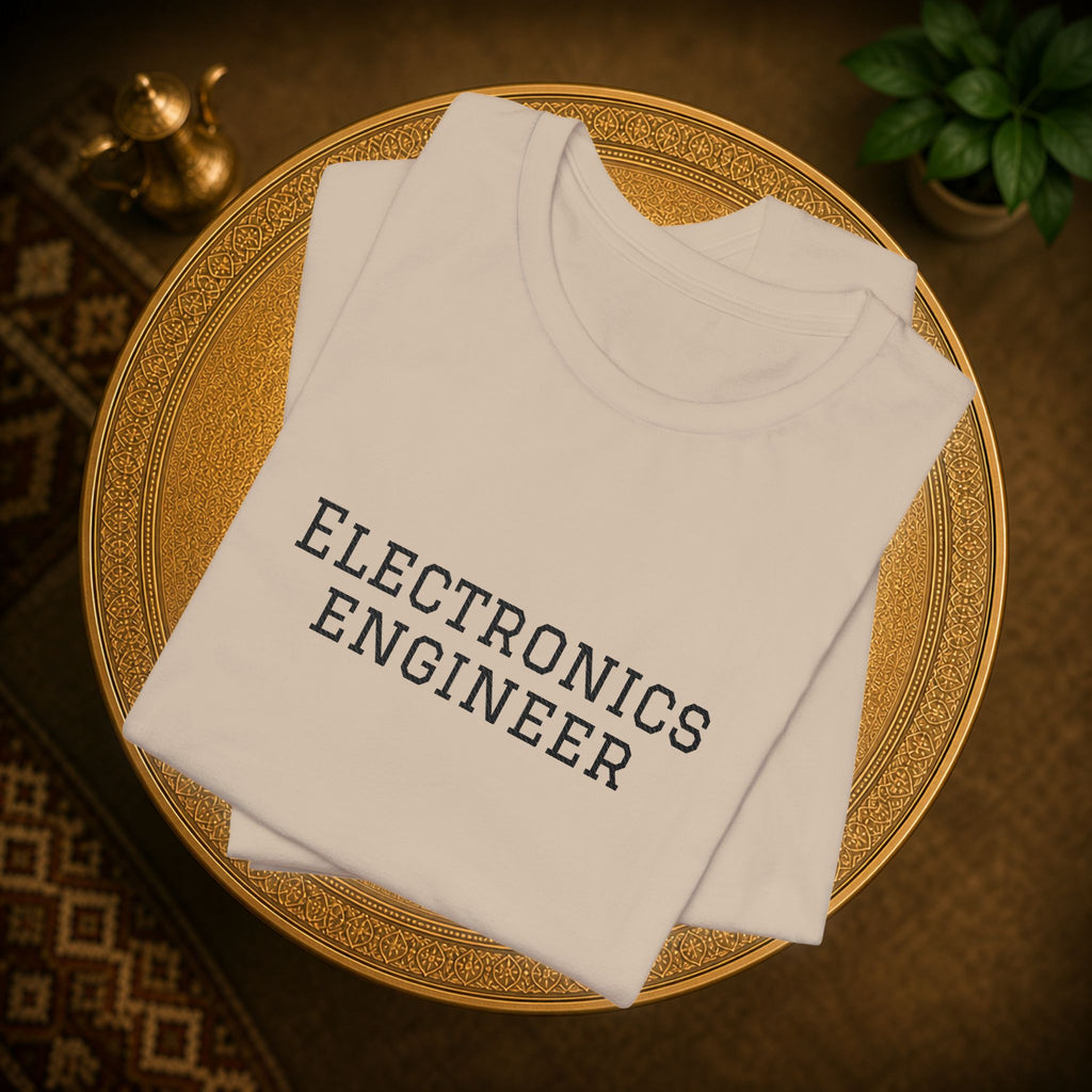 Electronics Engineer T-Shirt | Embroidery Tech Tee خياطه