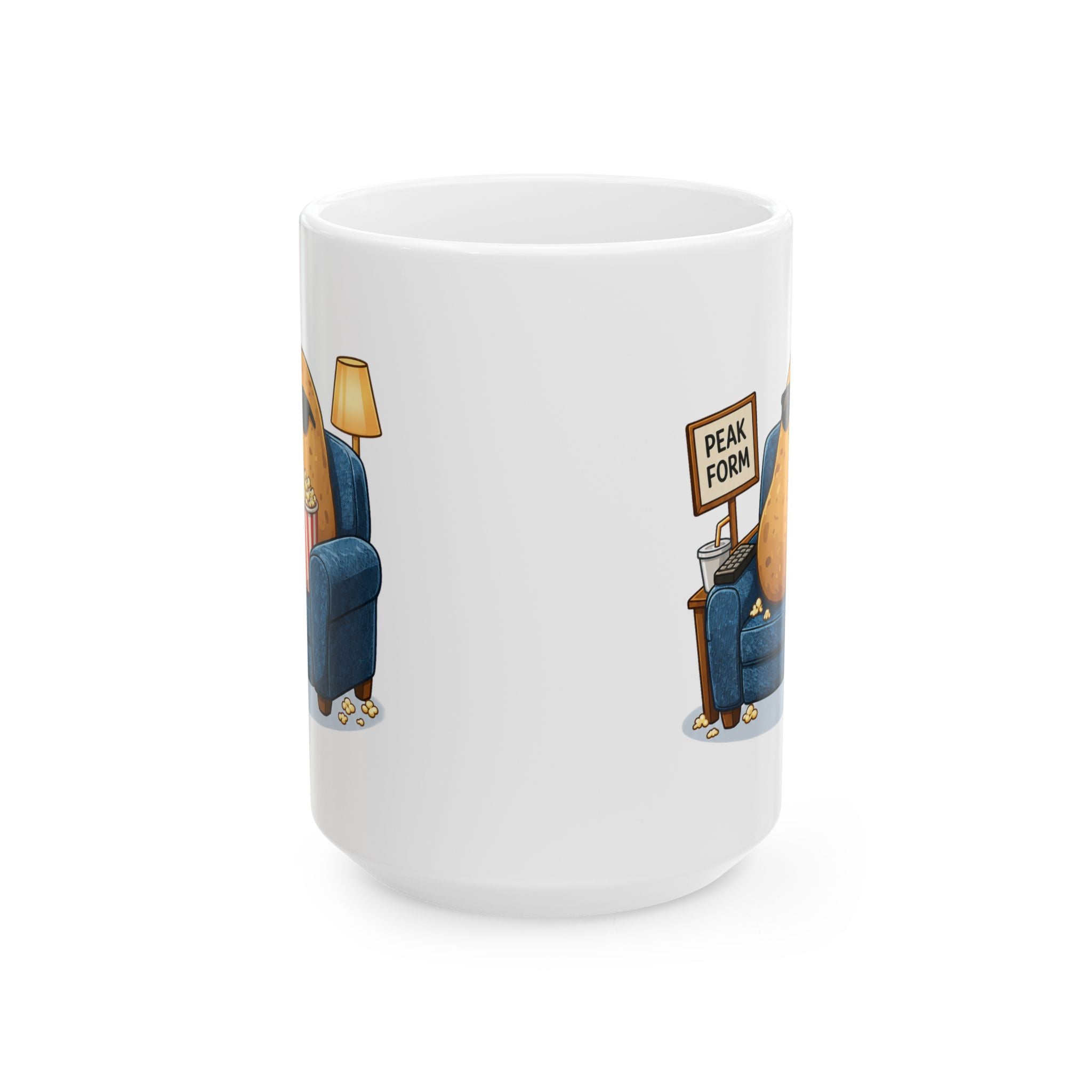 Peak Form Couch Potato Ceramic Mug in 11oz/15oz