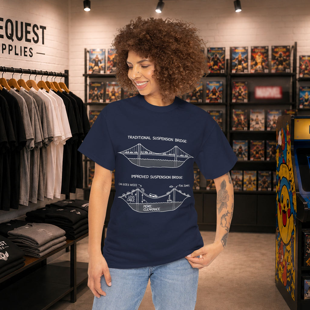 Best bridge design Unisex Heavy Cotton Tee