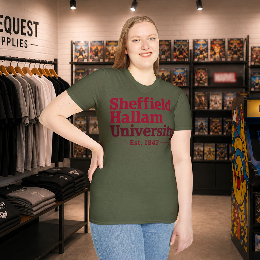 Shieffield Hallam University United kingdom| student| UWE Bristol  T-Shirt| casual tee