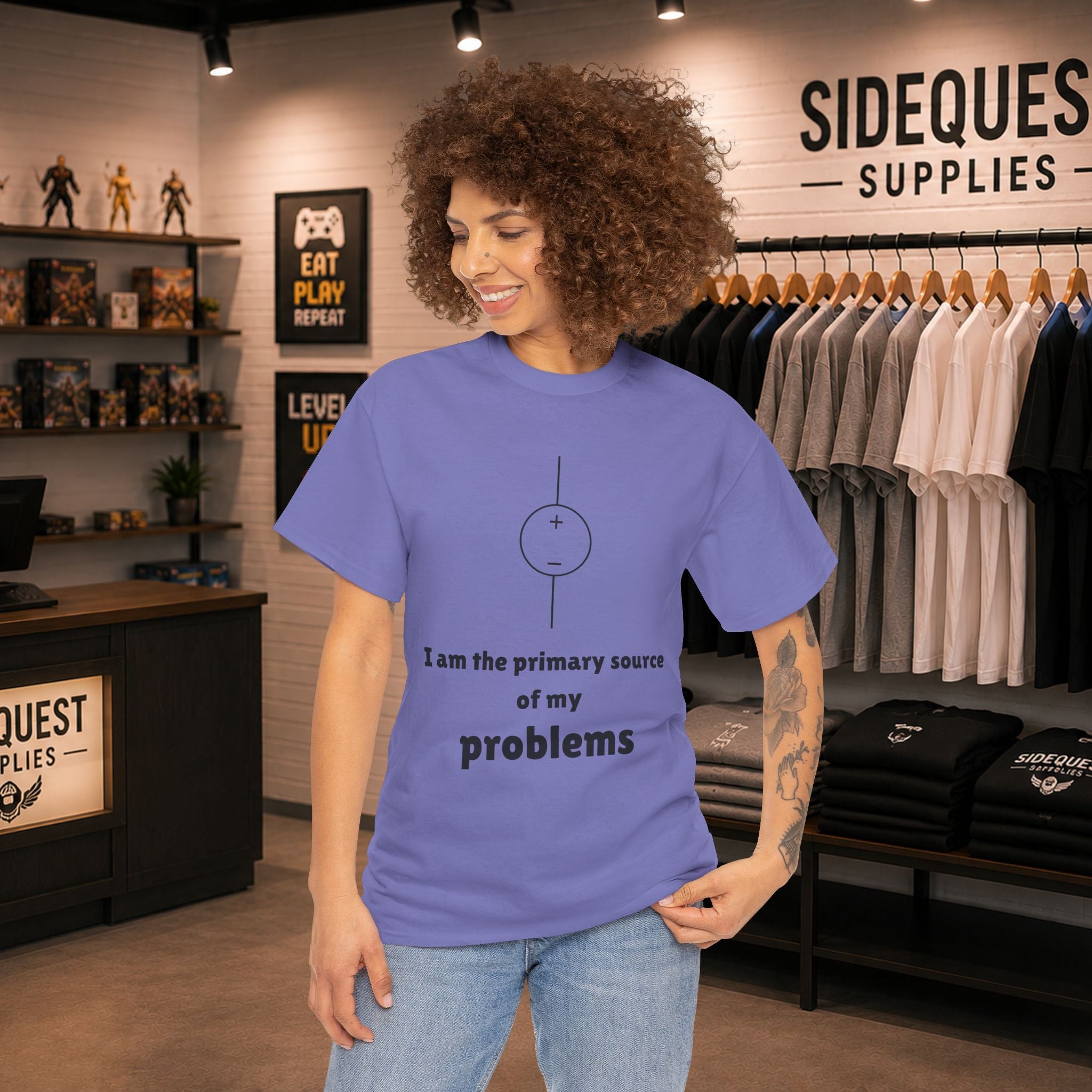I Am the Primary Source of My Problems ⚡😅 Unisex Heavy Cotton Tee