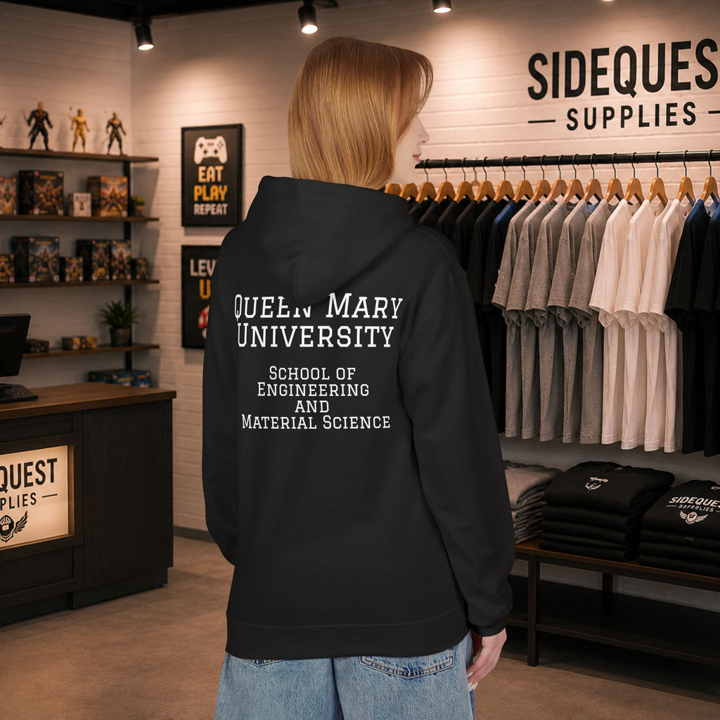 Queen Mary University Building hoodie | Campus Apparel, College Sweatshirt