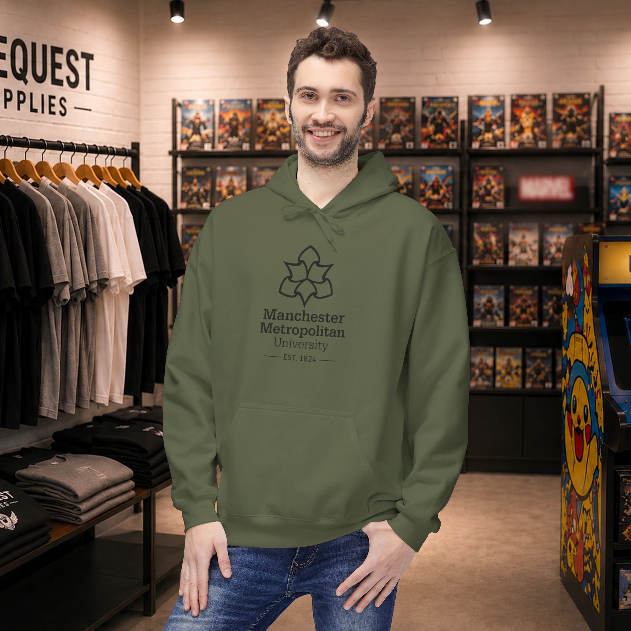 Manchester Metropolitan University hoodie | Campus Apparel, College Sweatshirt