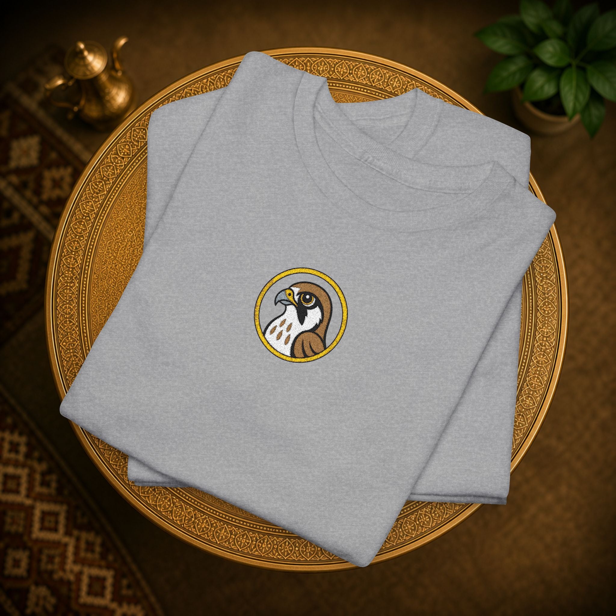 Arabic Falcon T-Shirt  (embroidery)
