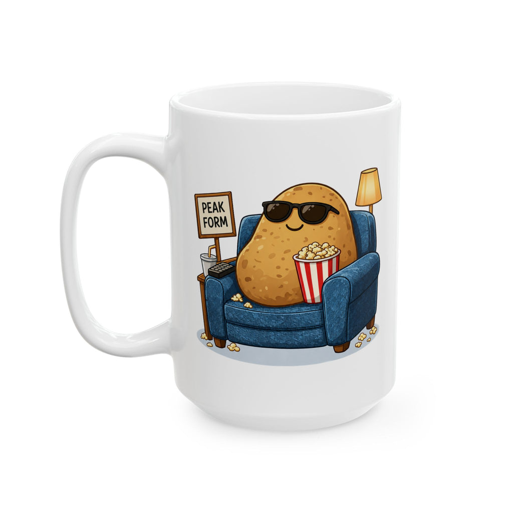 Peak Form Couch Potato Ceramic Mug in 11oz/15oz