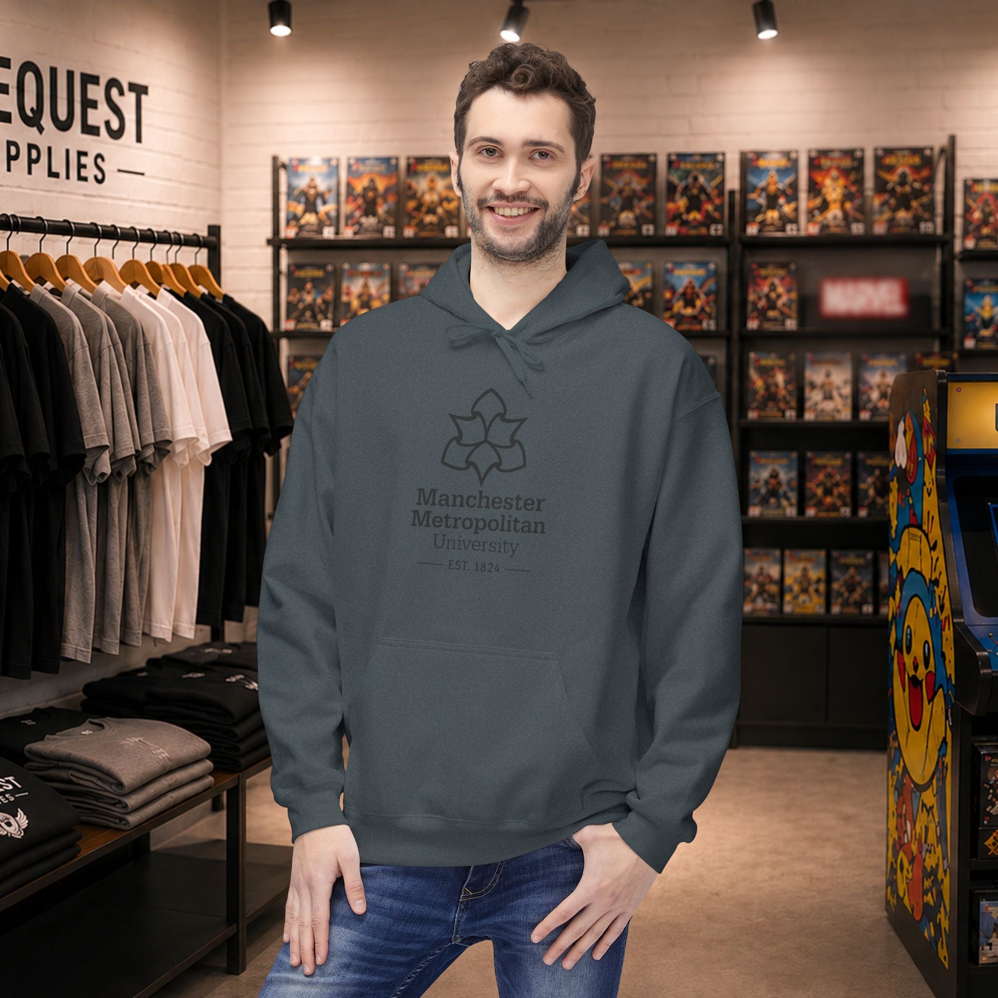 Manchester Metropolitan University hoodie | Campus Apparel, College Sweatshirt
