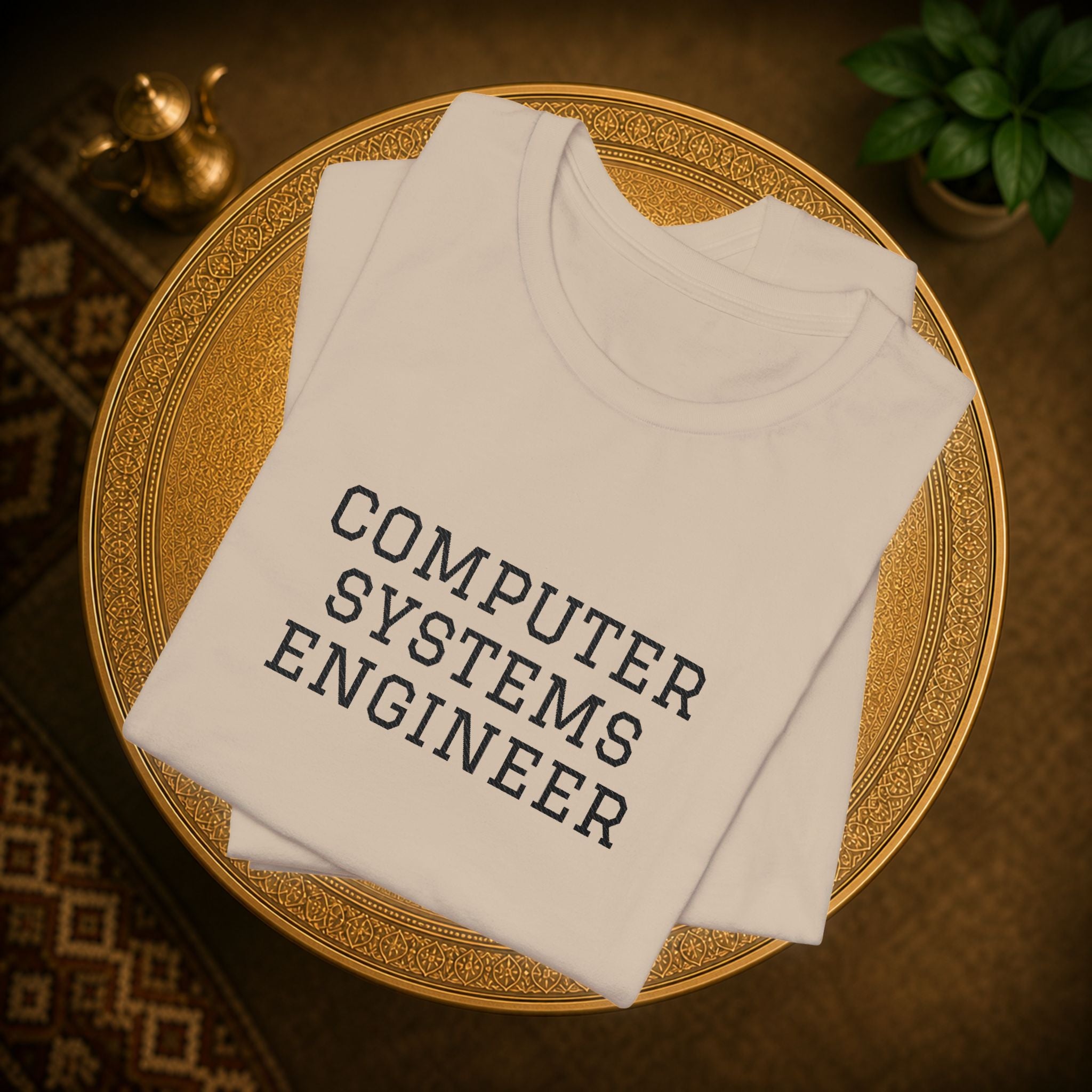 Computer Systems Engineer T-Shirt | Text Typography Tech Tee