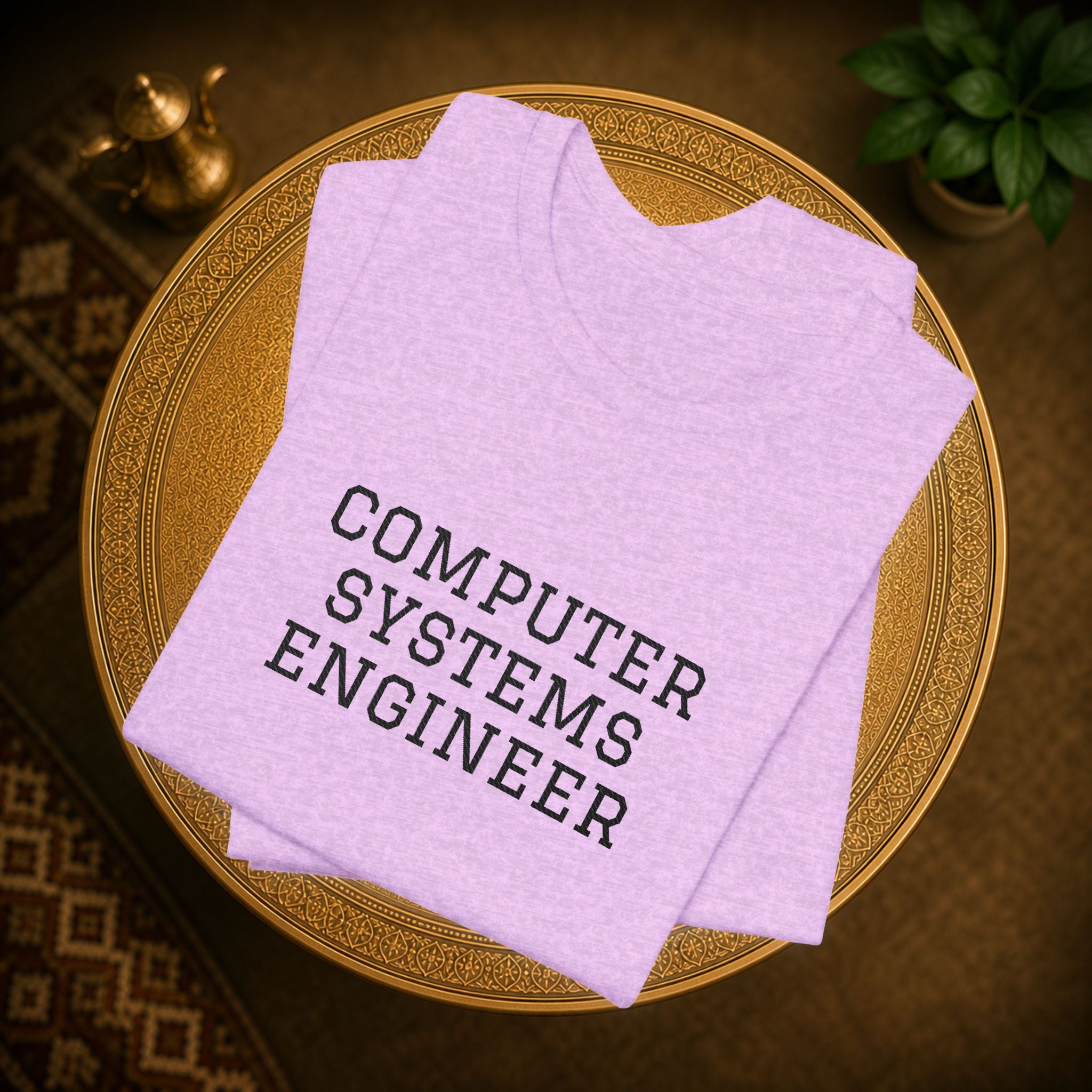 Computer Systems Engineer T-Shirt | Text Typography Tech Tee