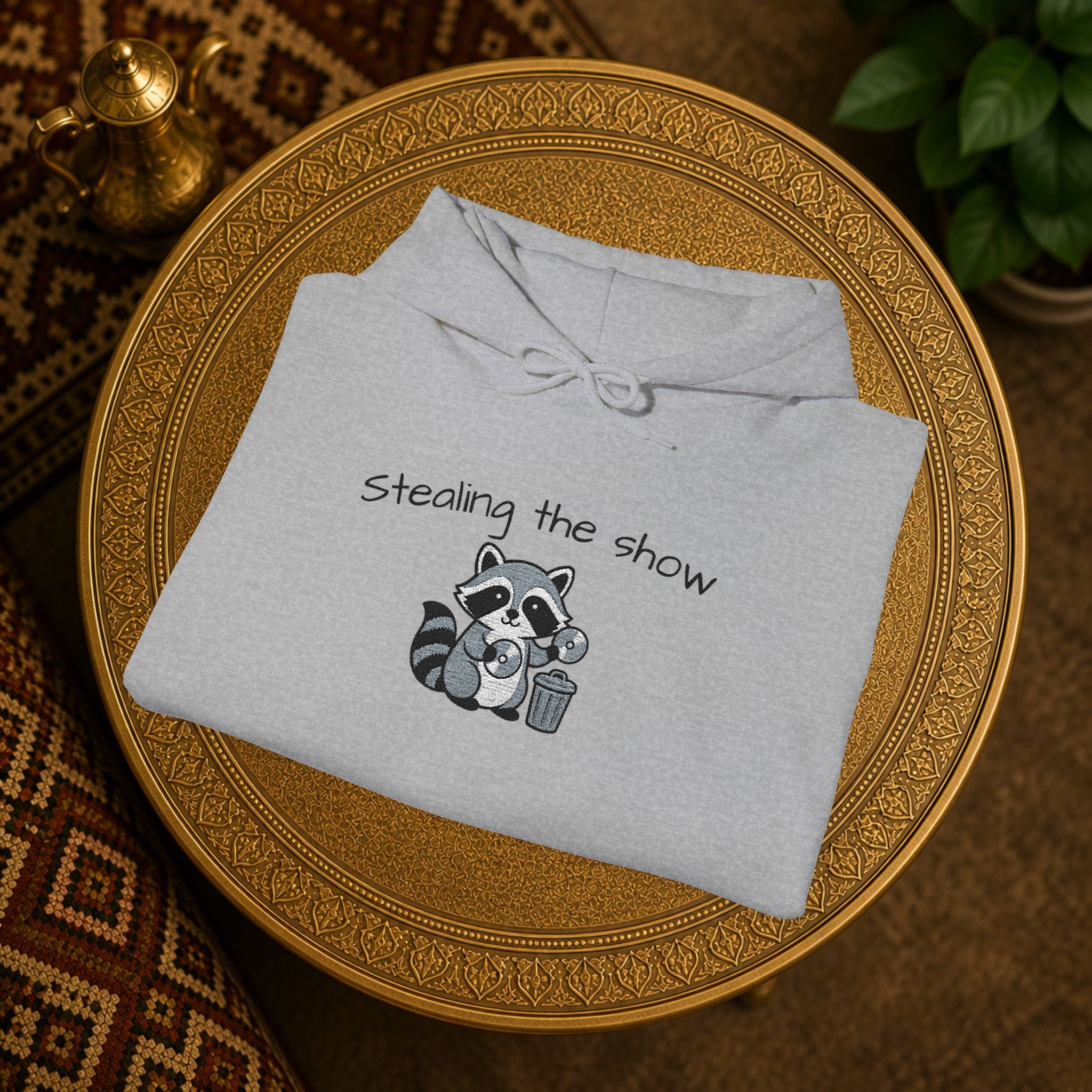Cute Hedgehog embroidery Hoodie "Stealing the show" — cosy comfy and warm hoodie