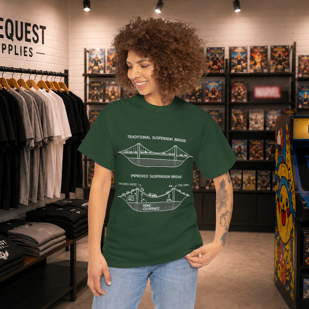 Best bridge design Unisex Heavy Cotton Tee