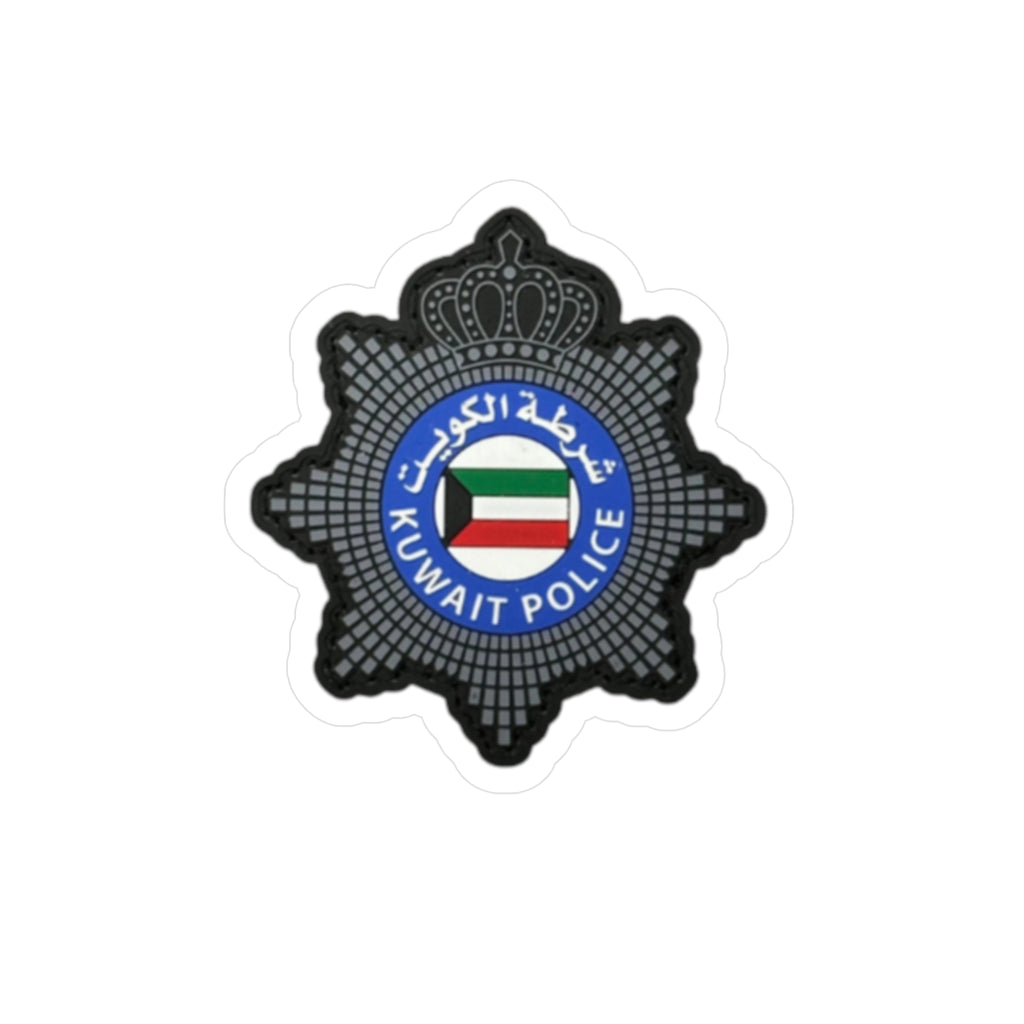 Kuwait Police Badge Sticker kiss-cut vinyl decal | Kuwait flag emblem