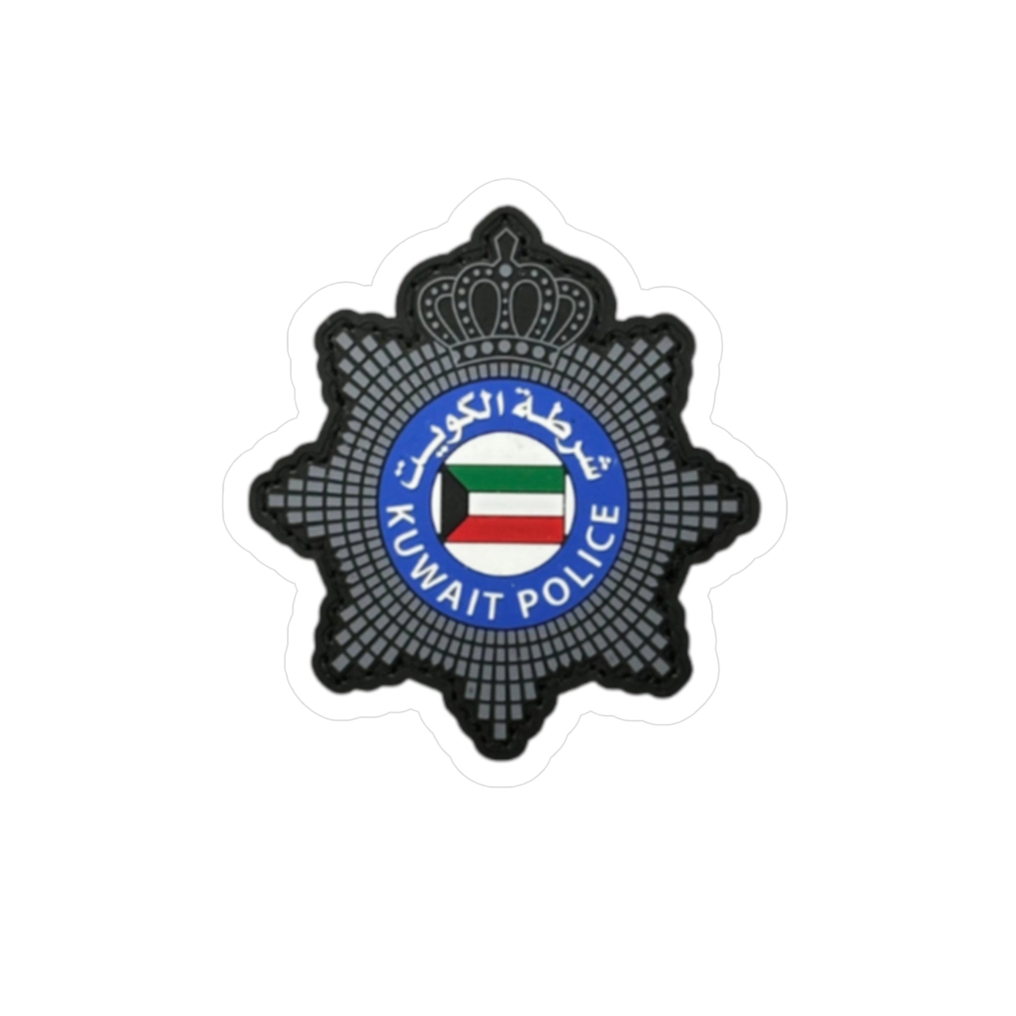 Kuwait Police Badge Sticker kiss-cut vinyl decal | Kuwait flag emblem