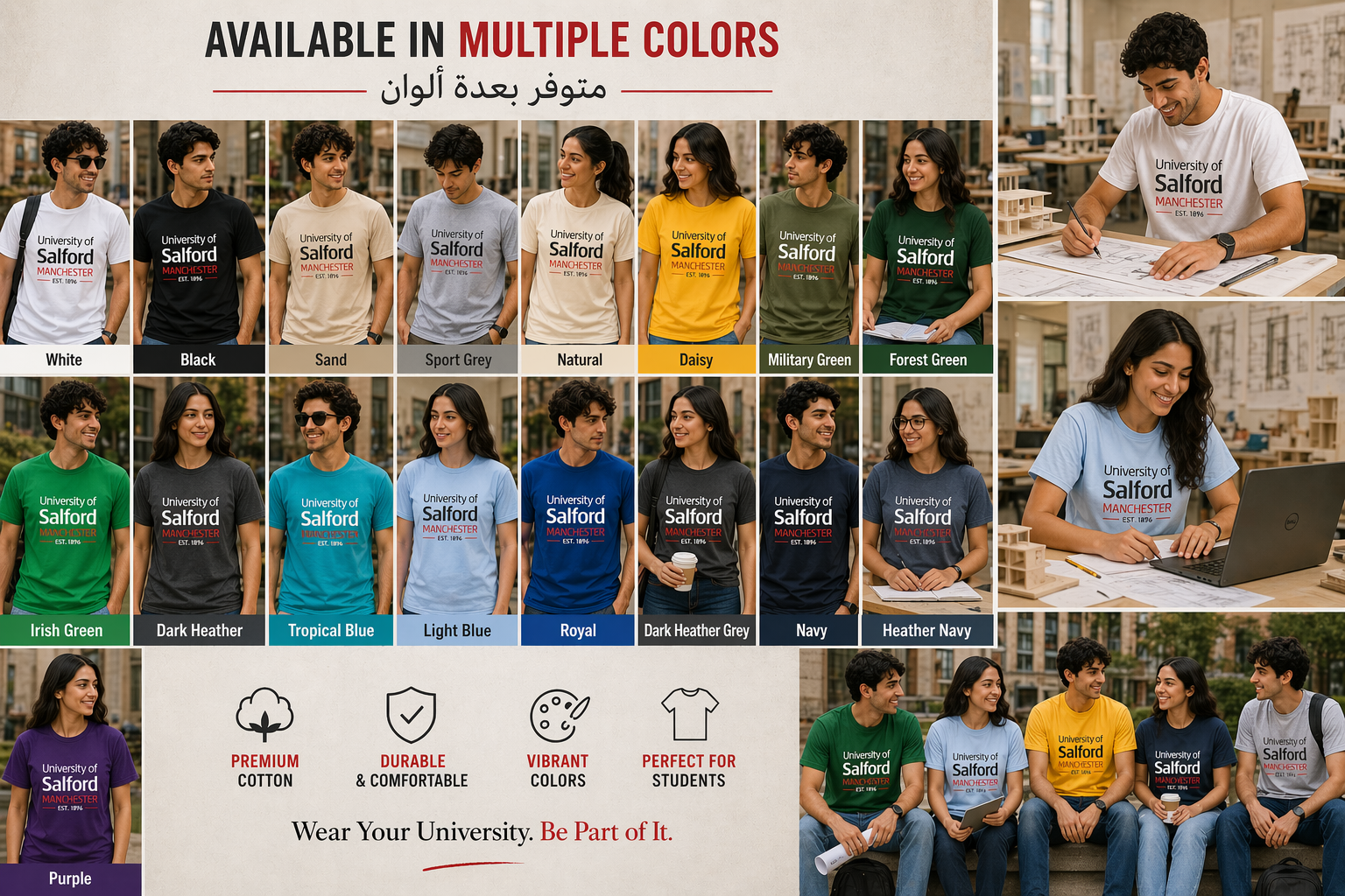 University of Salford Manchester | United kingdom| student| UWE Bristol  T-Shirt| casual tee