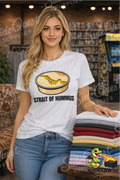 Strait of Hummus Funny T-Shirt | Food Pun | Hummus Lover Shirt | Middle East Humor Tee | Gulf - Iran - geography - meme - joke