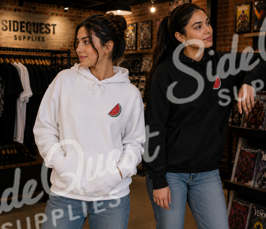Watermelon Embroidered Hoodie (Palestine-Inspired Edition)