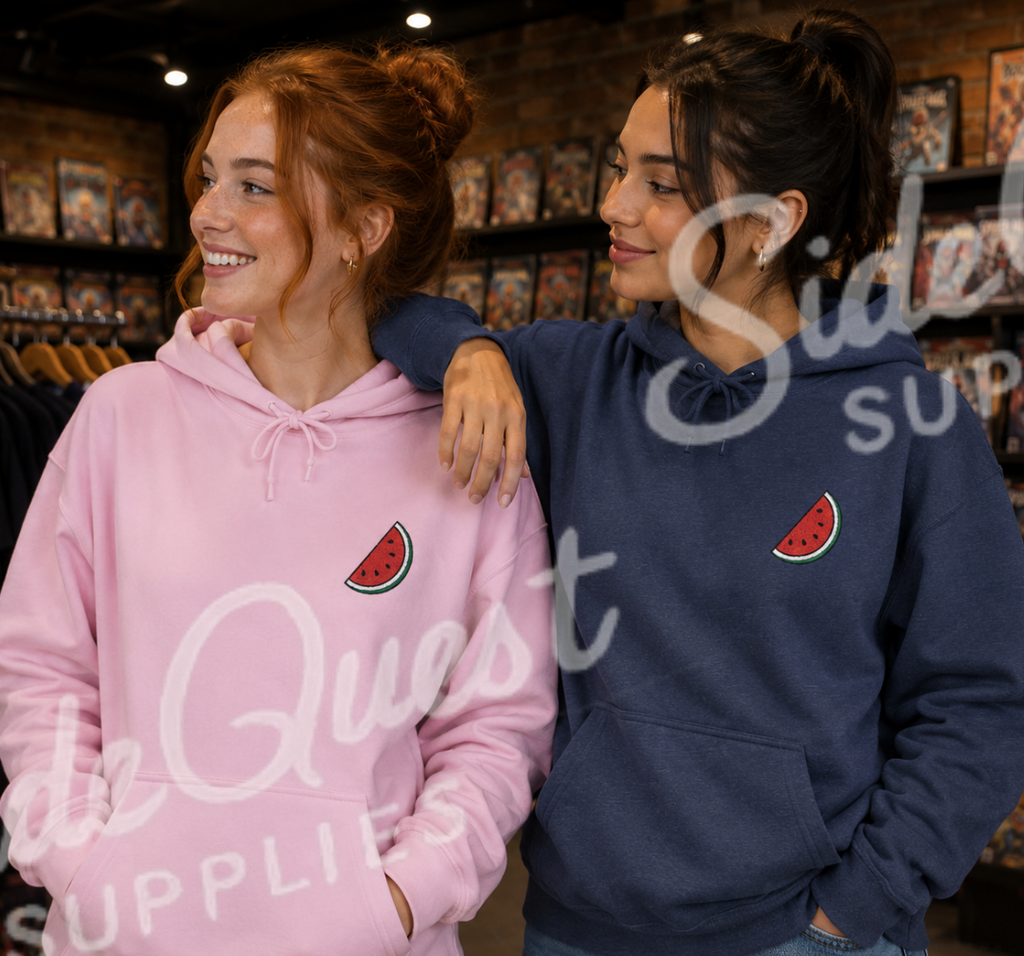 Watermelon Embroidered Hoodie (Palestine-Inspired Edition)