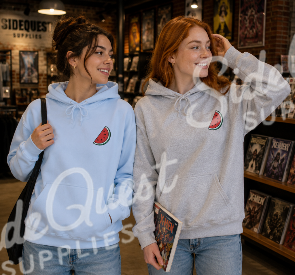 Watermelon Embroidered Hoodie (Palestine-Inspired Edition)