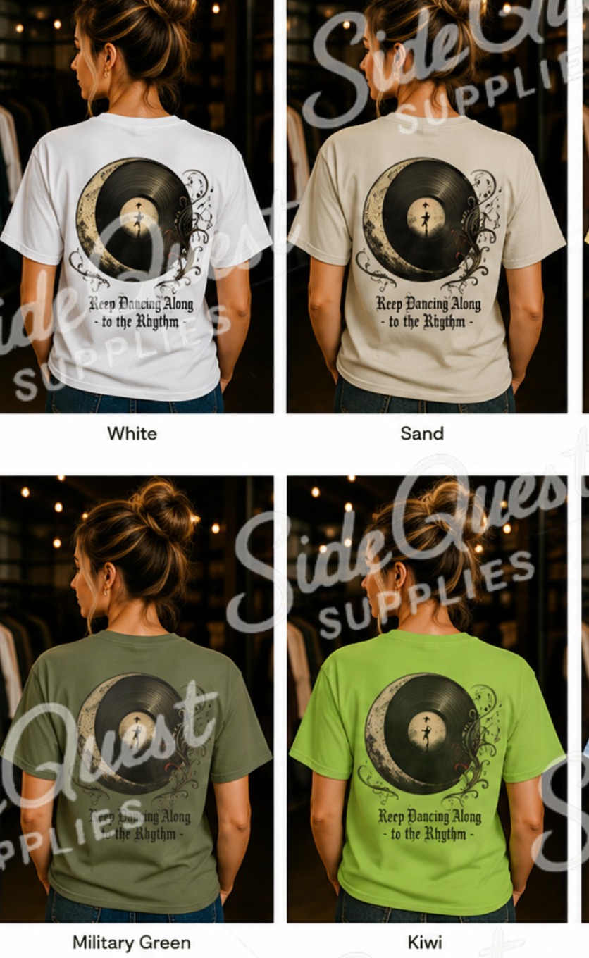 Through Highs and Lows keep dancing along to the rhythm - Dark and poetic T-shirt