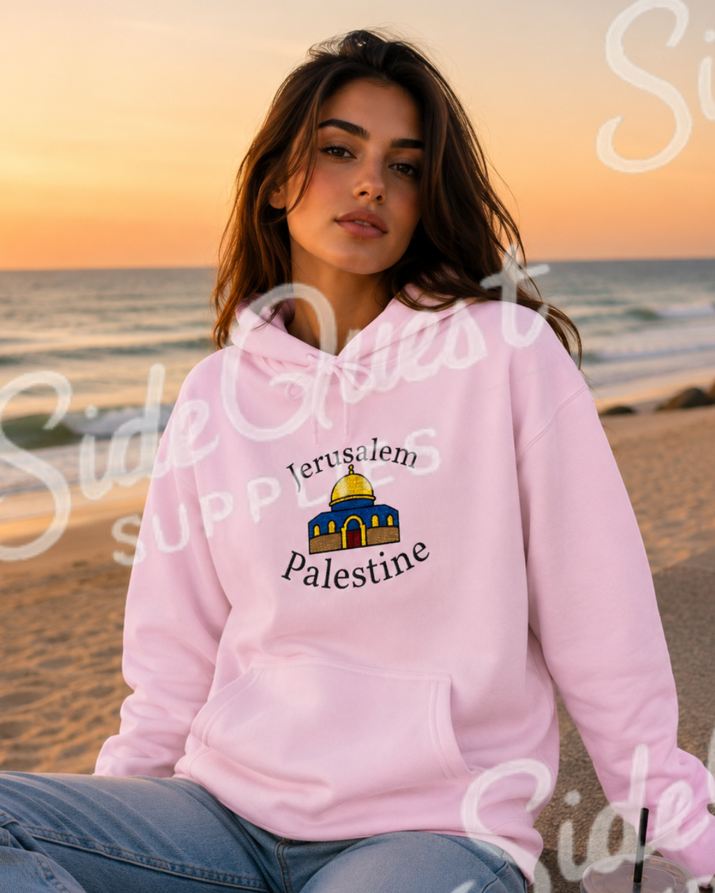 Jerusalem, Palestine Hoodie - embroidery Hoodie