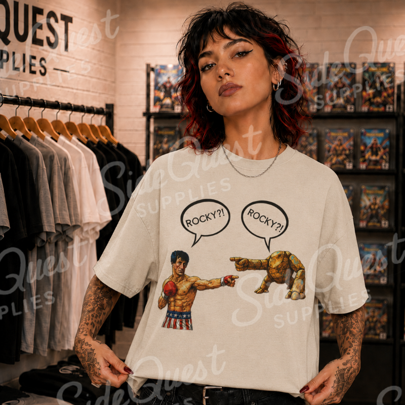 Rocky vs Rocky Project Hail Mary and Rocky mashup Tee