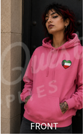 Kuwait heart and Kuwait Crest logo Hoodie
