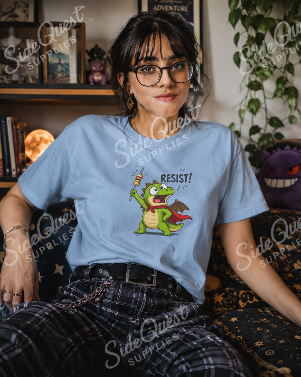 Resist Dragon super hero Shirt, Funny Electrical Engineering T-Shirt, Cute Nerdy Dragon Tee, Electronics Student Gift, STEM Humor , Engineer Gift