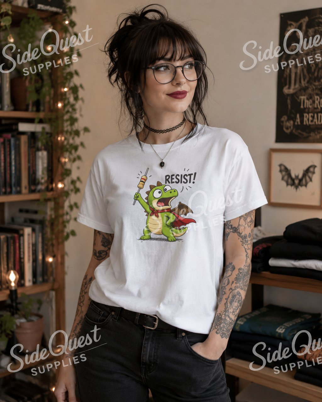 Resist Dragon super hero Shirt, Funny Electrical Engineering T-Shirt, Cute Nerdy Dragon Tee, Electronics Student Gift, STEM Humor , Engineer Gift