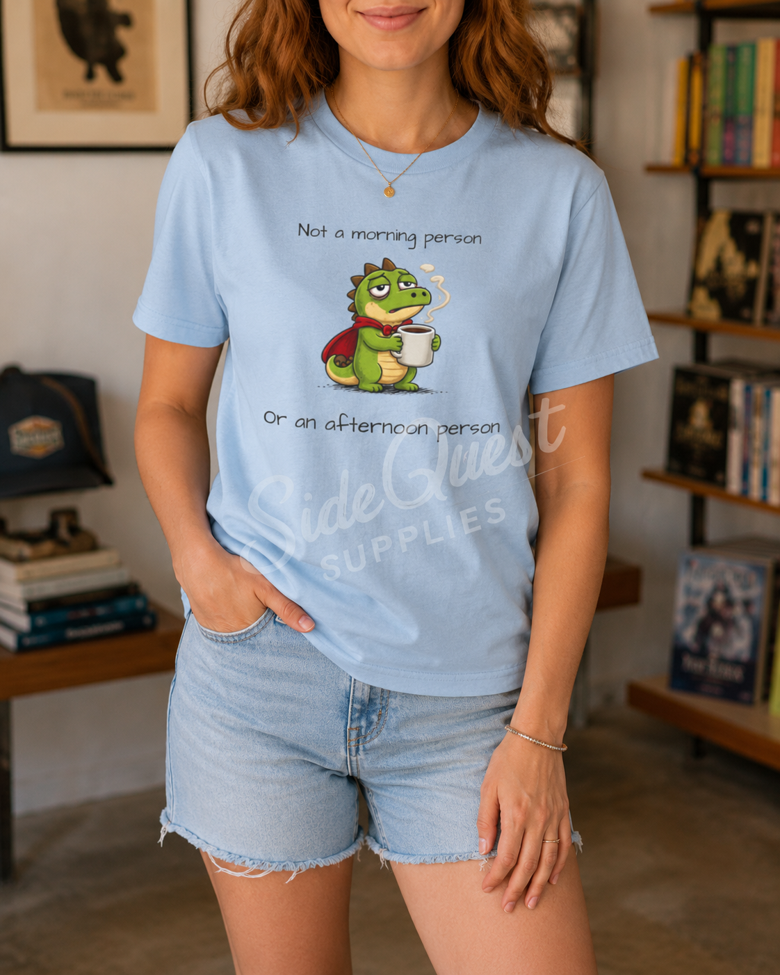Running on Caffeine and Poor Decisions Shirt, Funny Coffee T-Shirt, Cute Dragon Tee, Caffeine Humor Shirt, Gamer Gift, Engineer and programmer Shirt