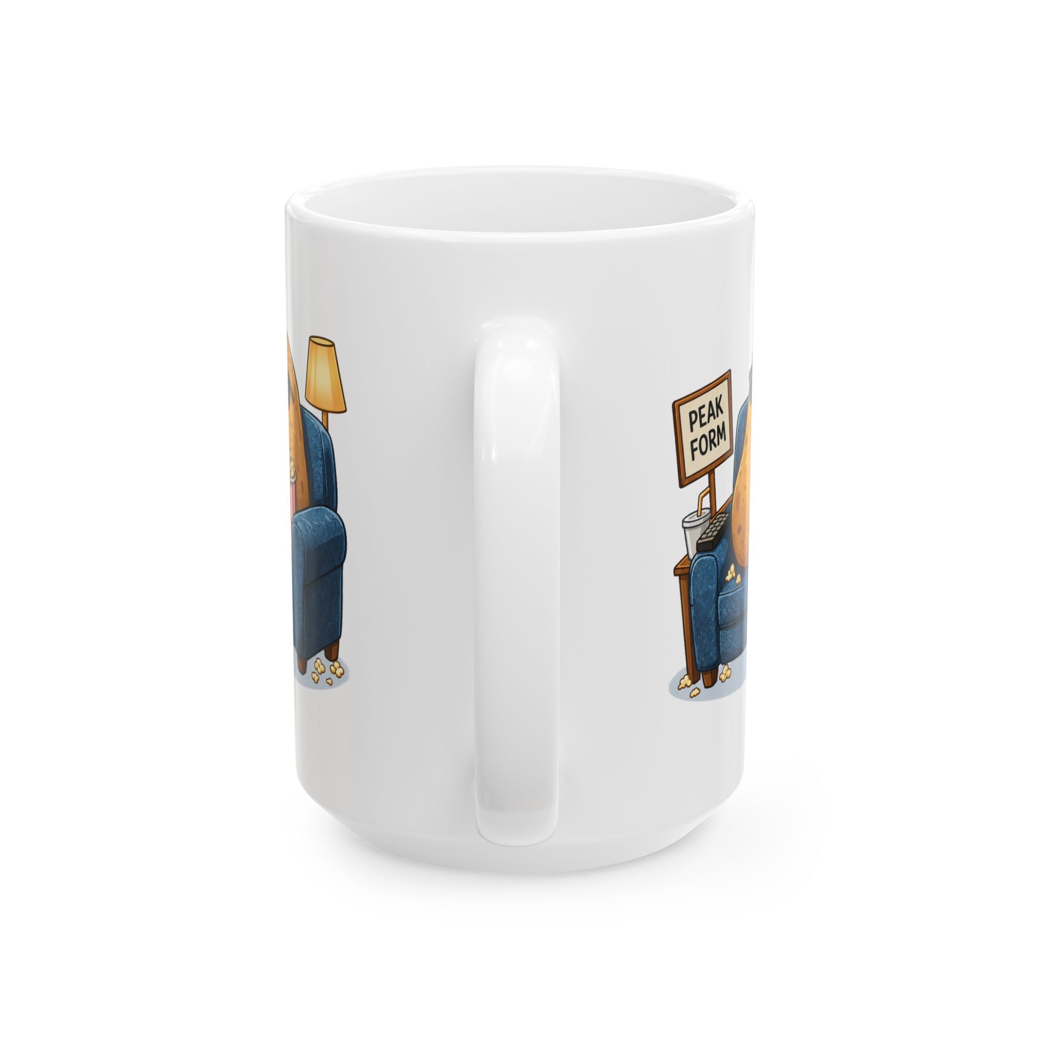 Peak Form Couch Potato Ceramic Mug in 11oz/15oz
