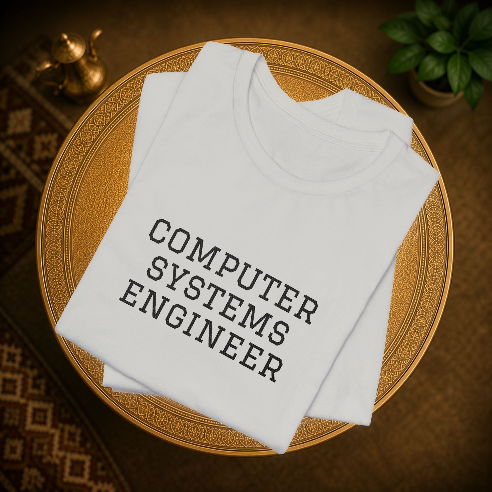 Computer Systems Engineer T-Shirt | Text Typography Tech Tee
