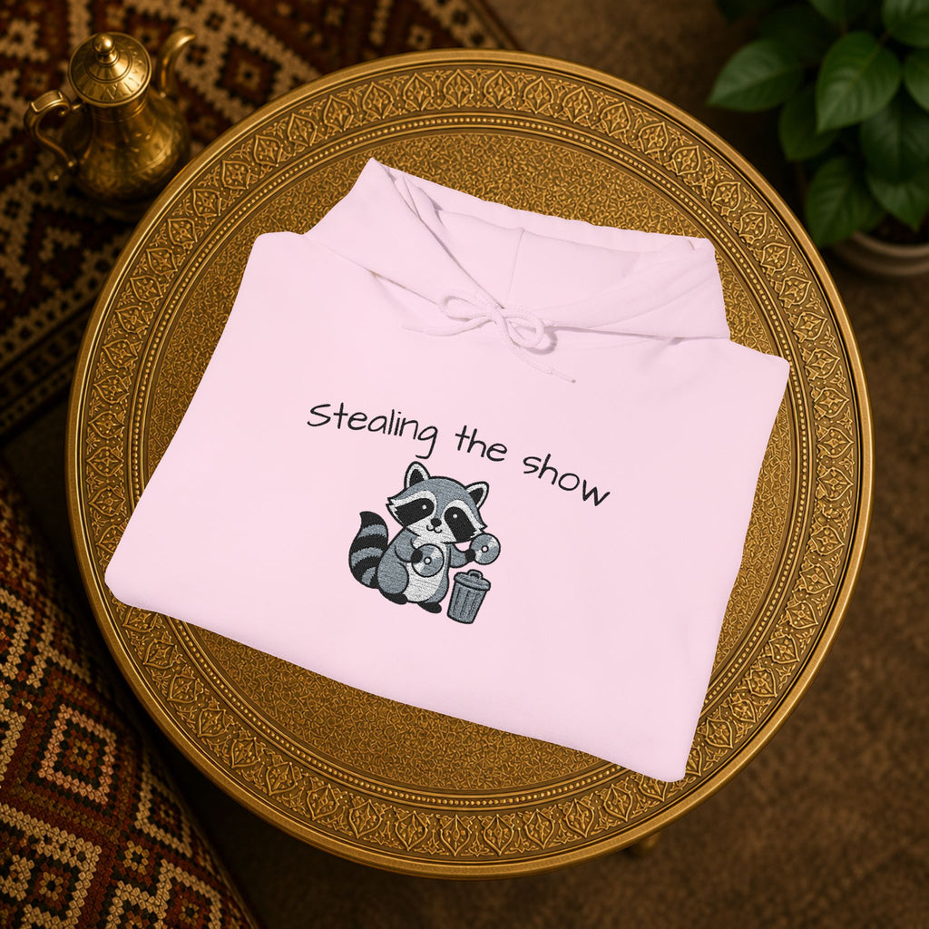 Cute Hedgehog embroidery Hoodie "Stealing the show" — cosy comfy and warm hoodie