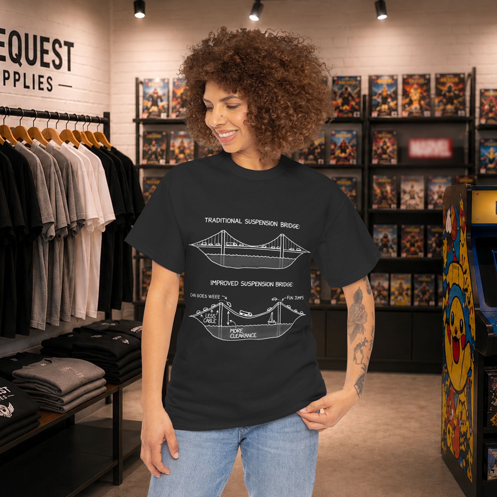 Best bridge design Unisex Heavy Cotton Tee
